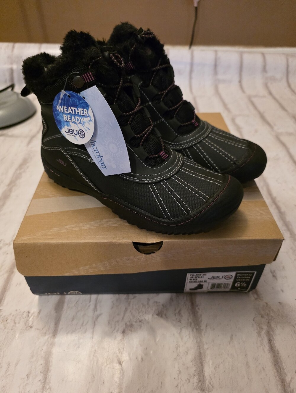 JBU by Jambu Pullman boots Women's Sz 6.5 NWT